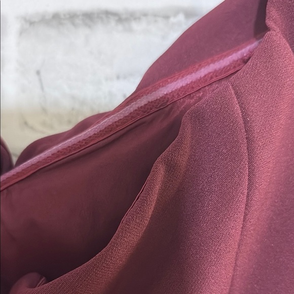 Adelyn Rae Elegant Burgundy Jumpsuit with pockets, size large - Picture 8 of 10